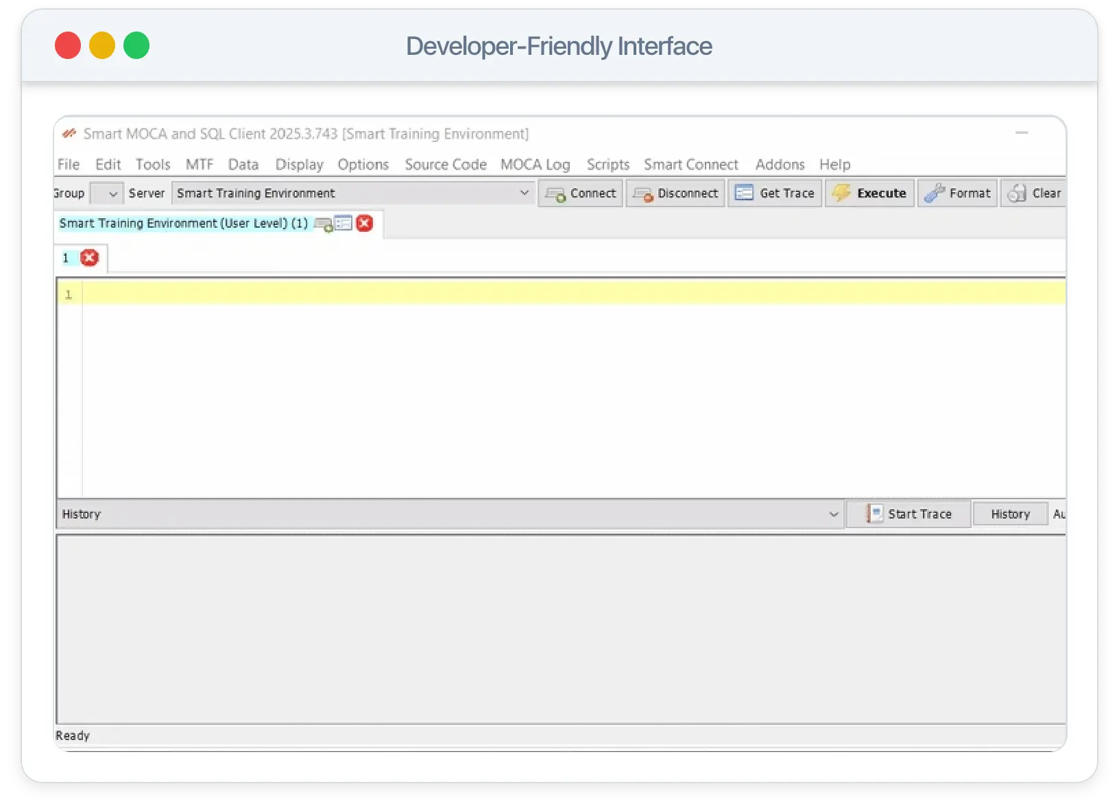 Developer Friendly Interface