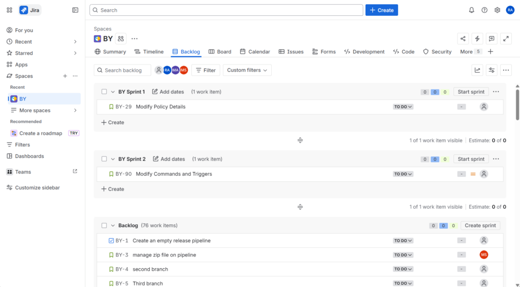 Sprint-Based Planning